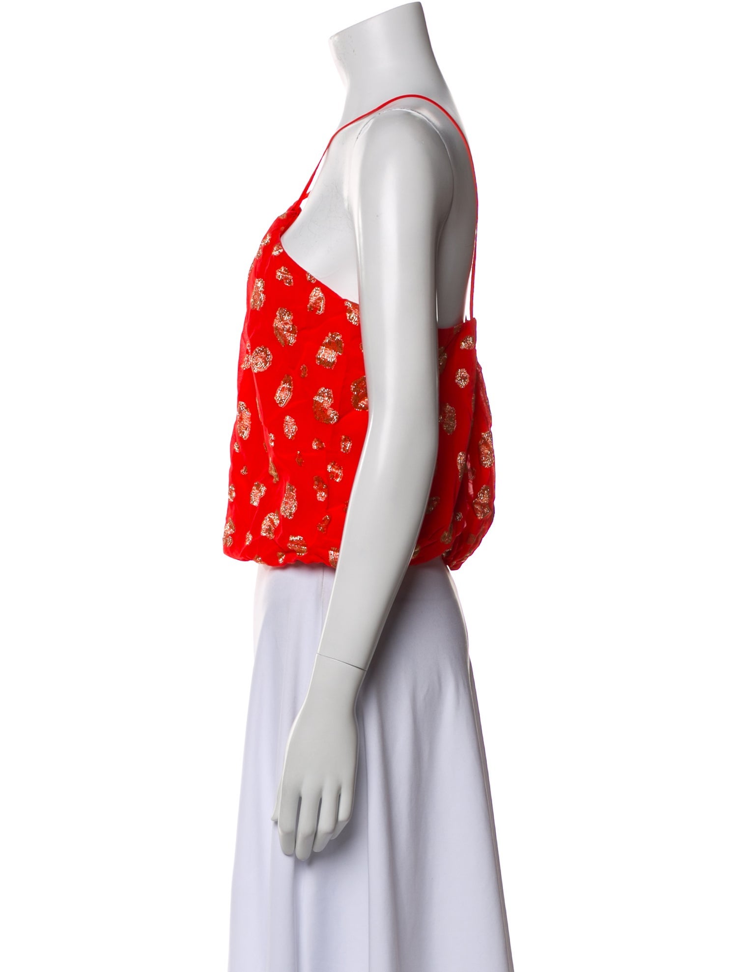 forte_forte Printed Halterneck Crop Top