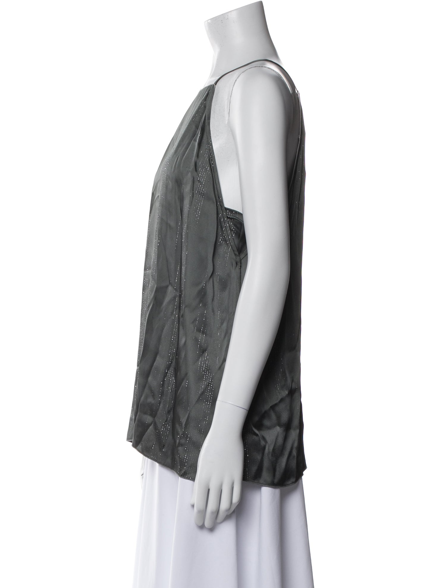 forte_forte Square Neckline Sleeveless Top