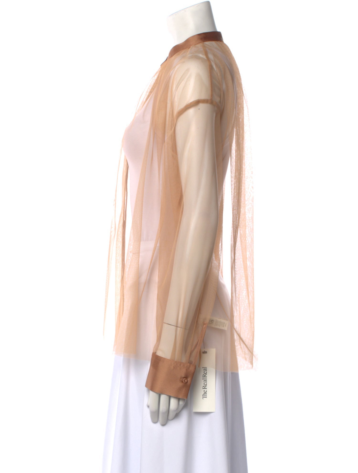 forte_forte Mock Neck Long Sleeve Blouse