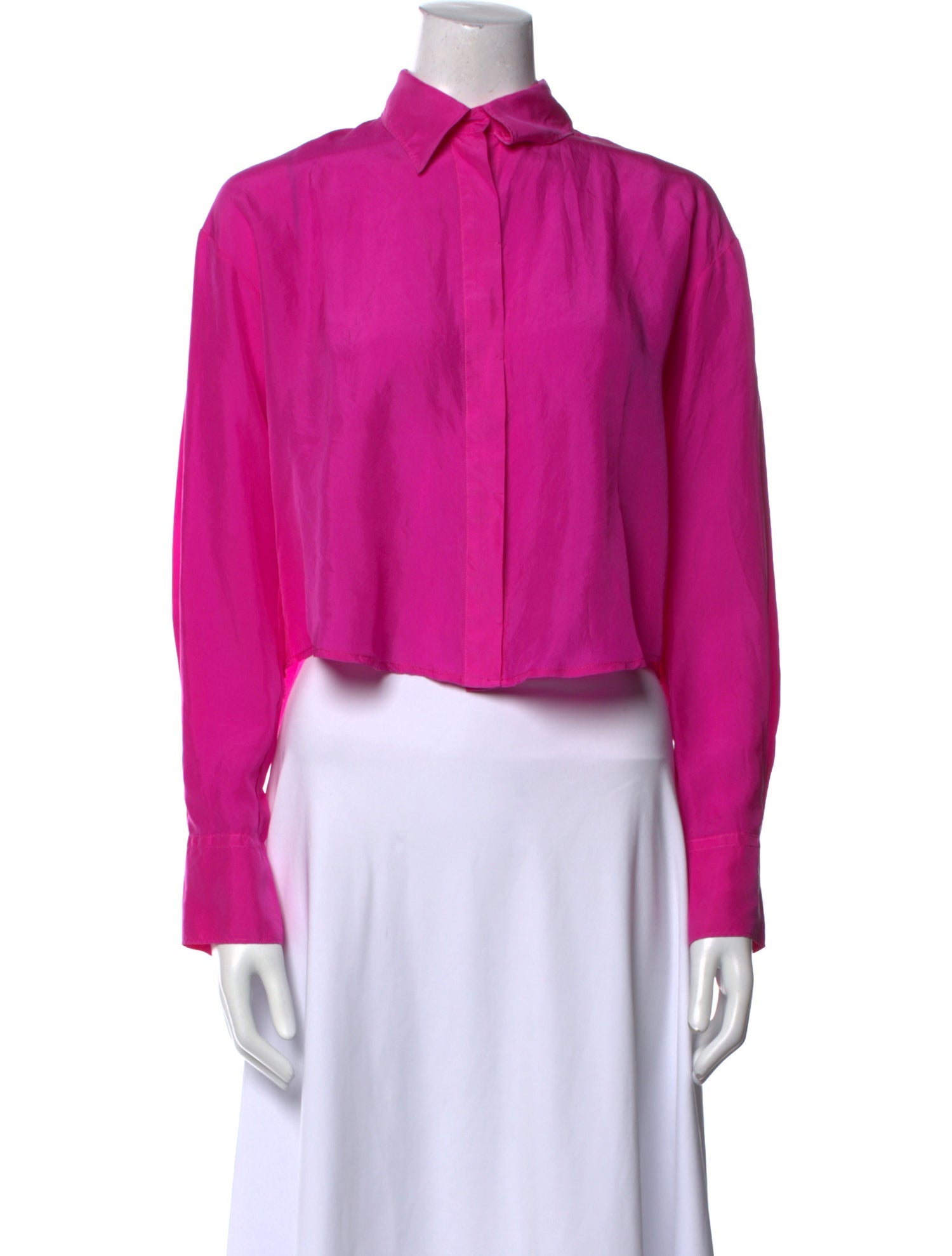 forte_forte Mock Neck Long Sleeve Crop Top