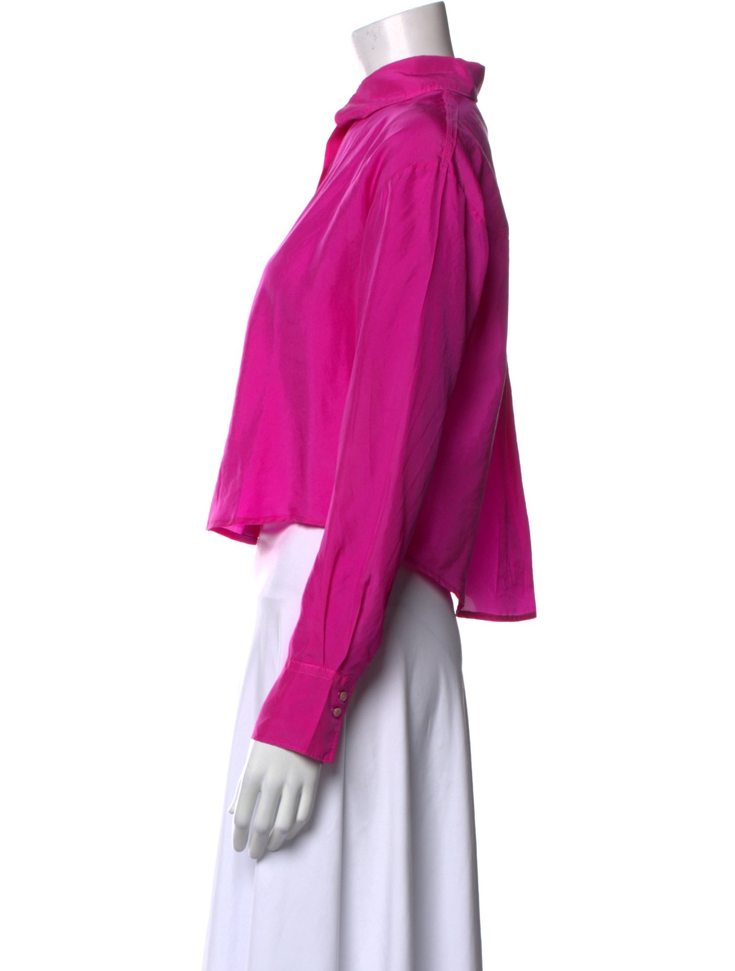 forte_forte Mock Neck Long Sleeve Crop Top