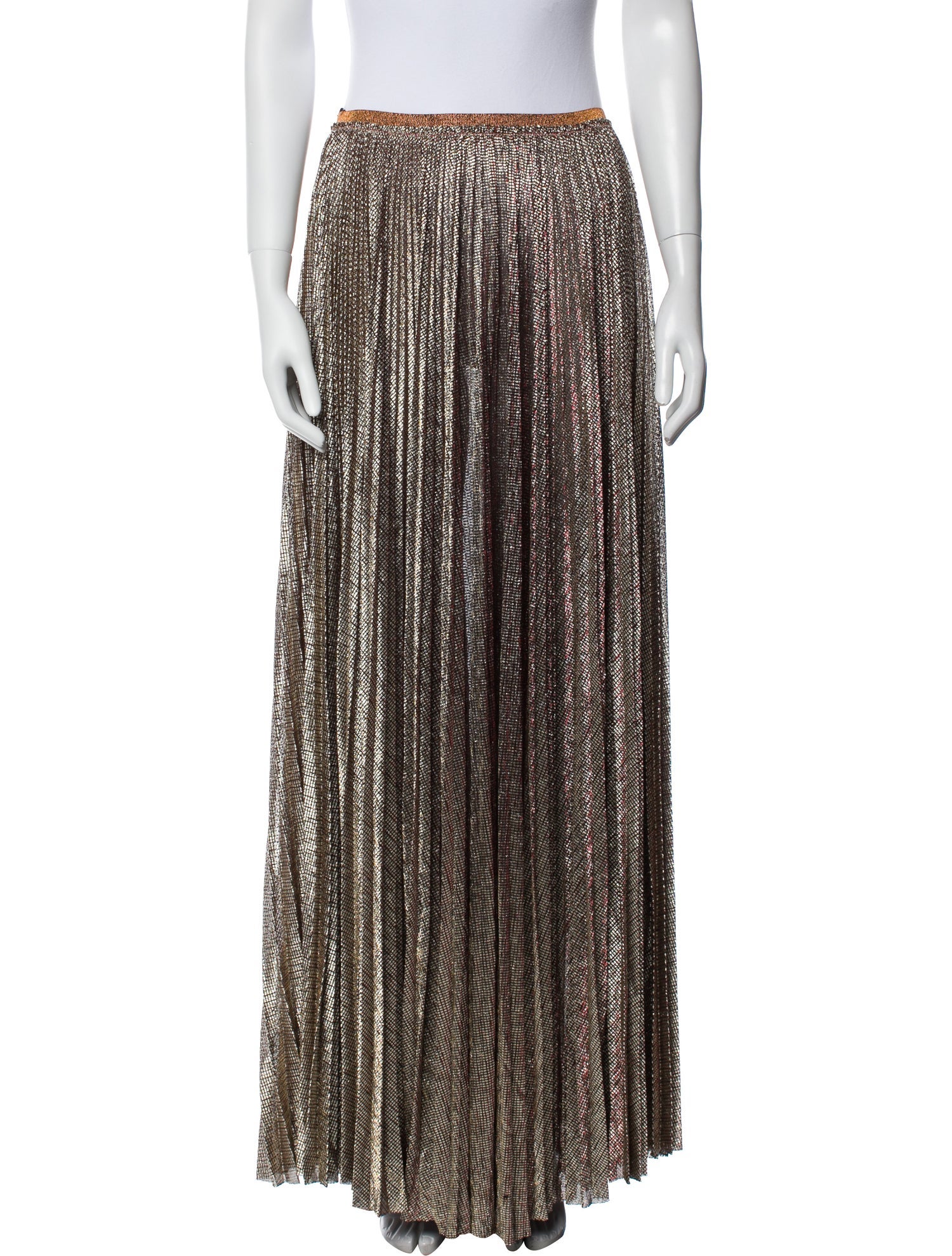 forte_forte Pleated Accents Long Skirt