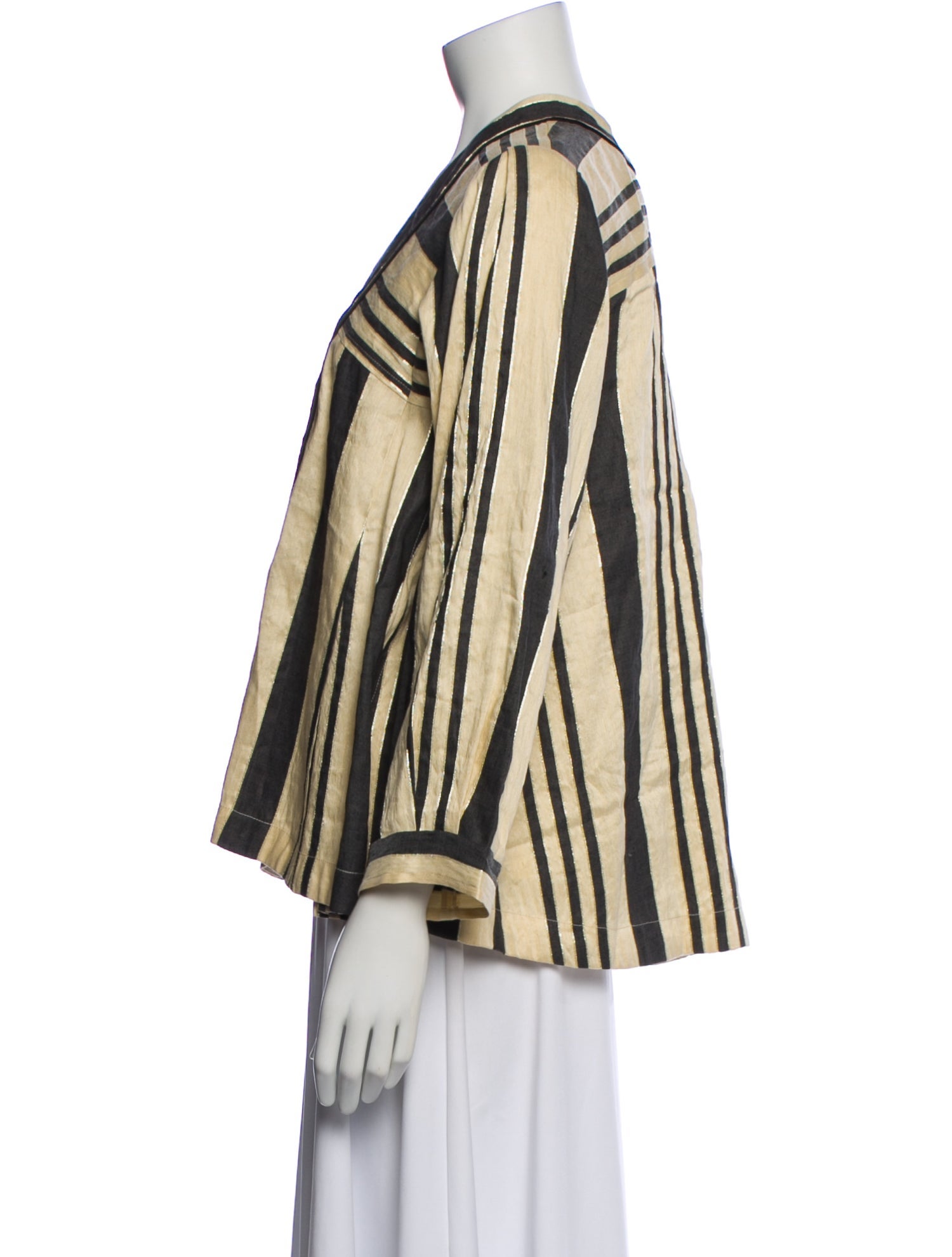 forte_forte Linen Striped Blazer w/ Tags