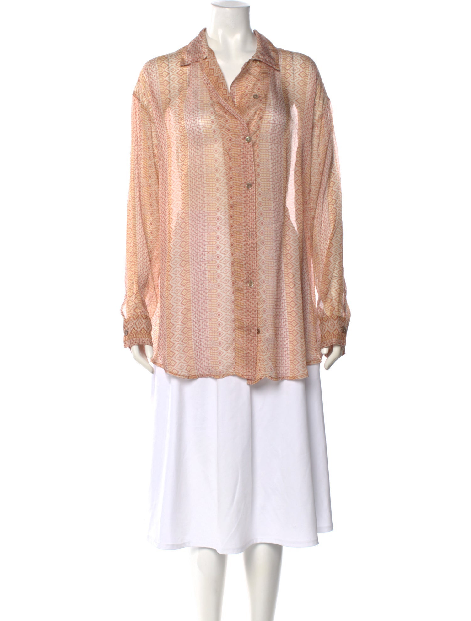 forte_forte Silk Patterned Blouse