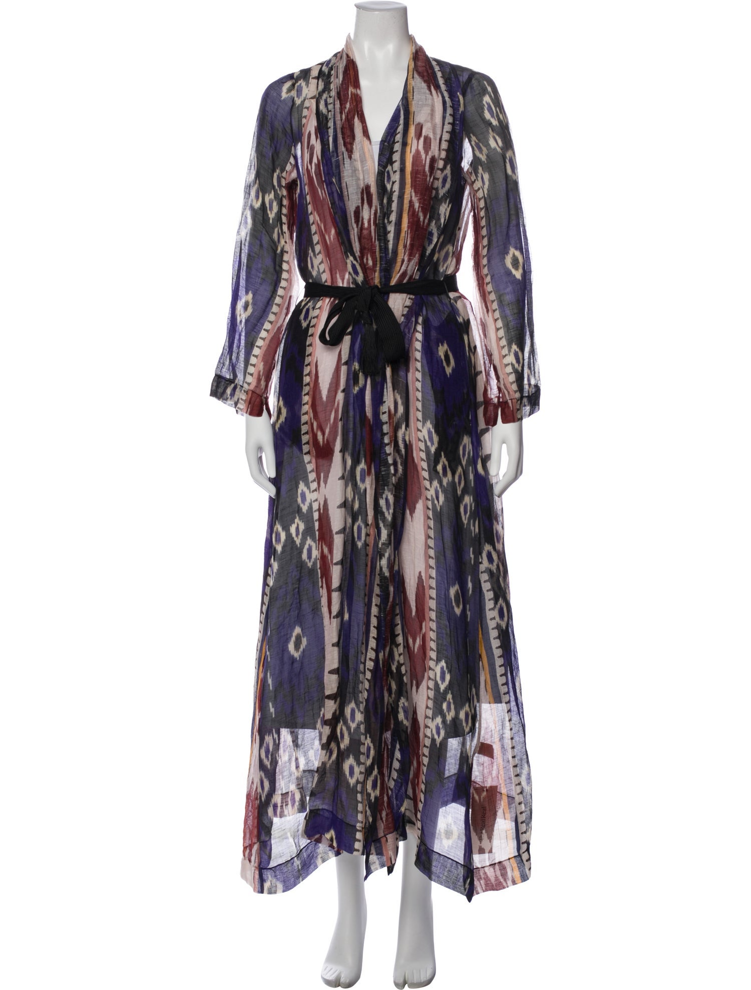 forte_forte Linen Printed Robe