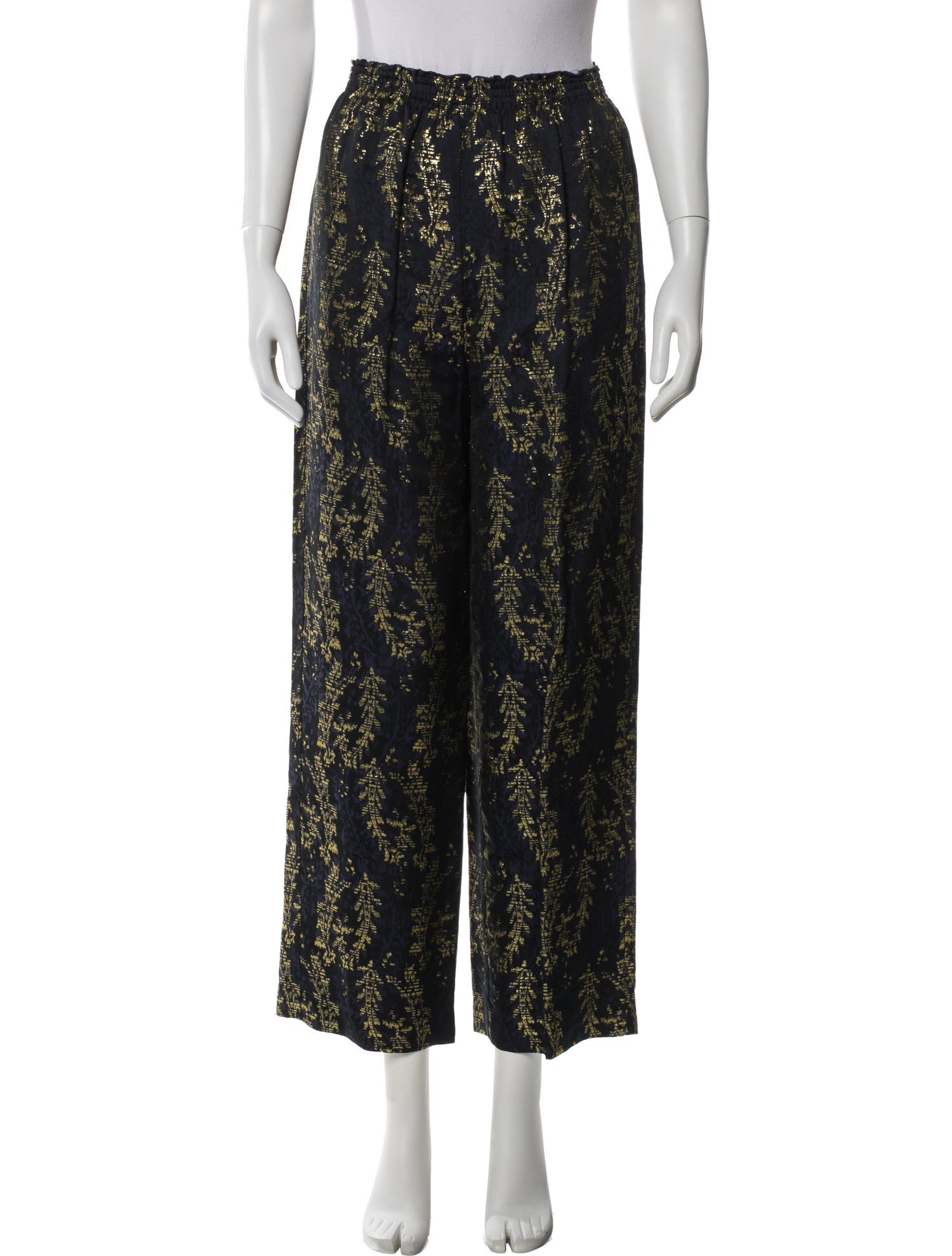 forte_forte Printed Ruffle Embellishment Sweatpants