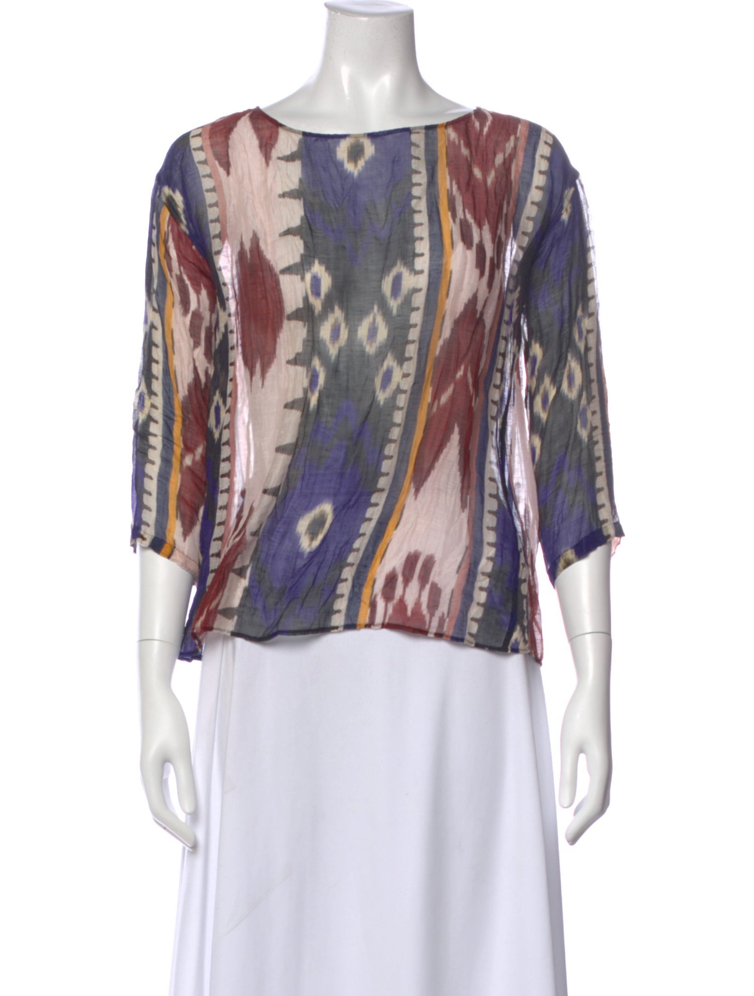 forte_forte Linen Patterned Blouse