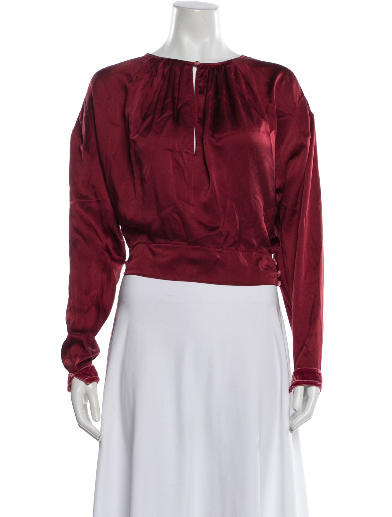 forte_forte Silk Crew Neck Blouse