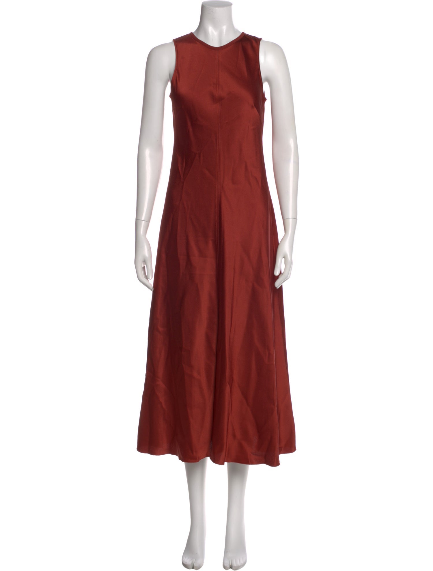 forte_forte Crew Neck Long Dress