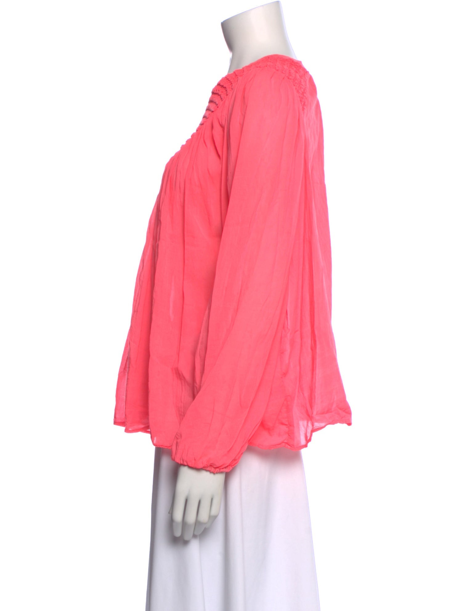 forte_forte Crew Neck Long Sleeve Blouse