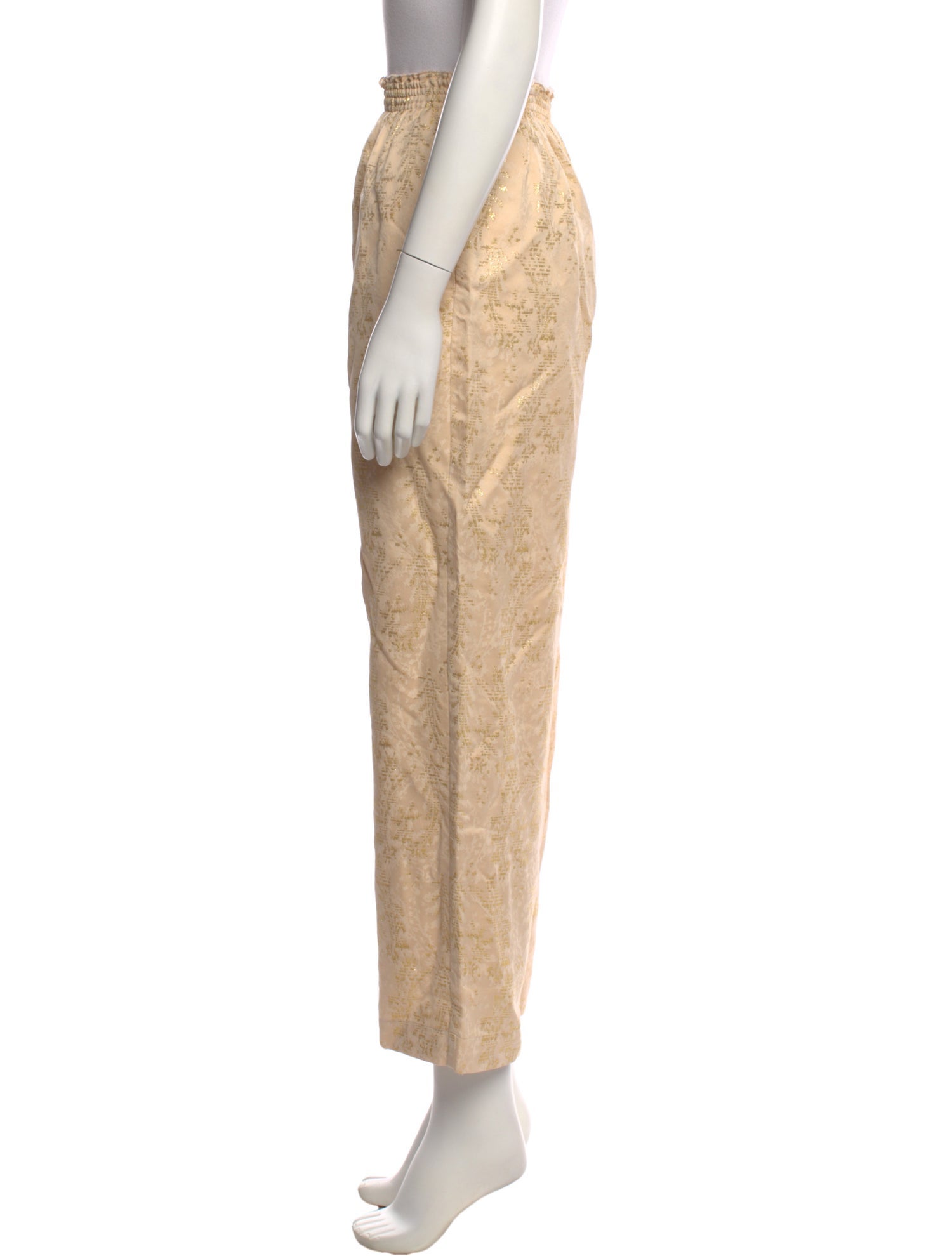 forte_forte Patterned Wide Leg Pants