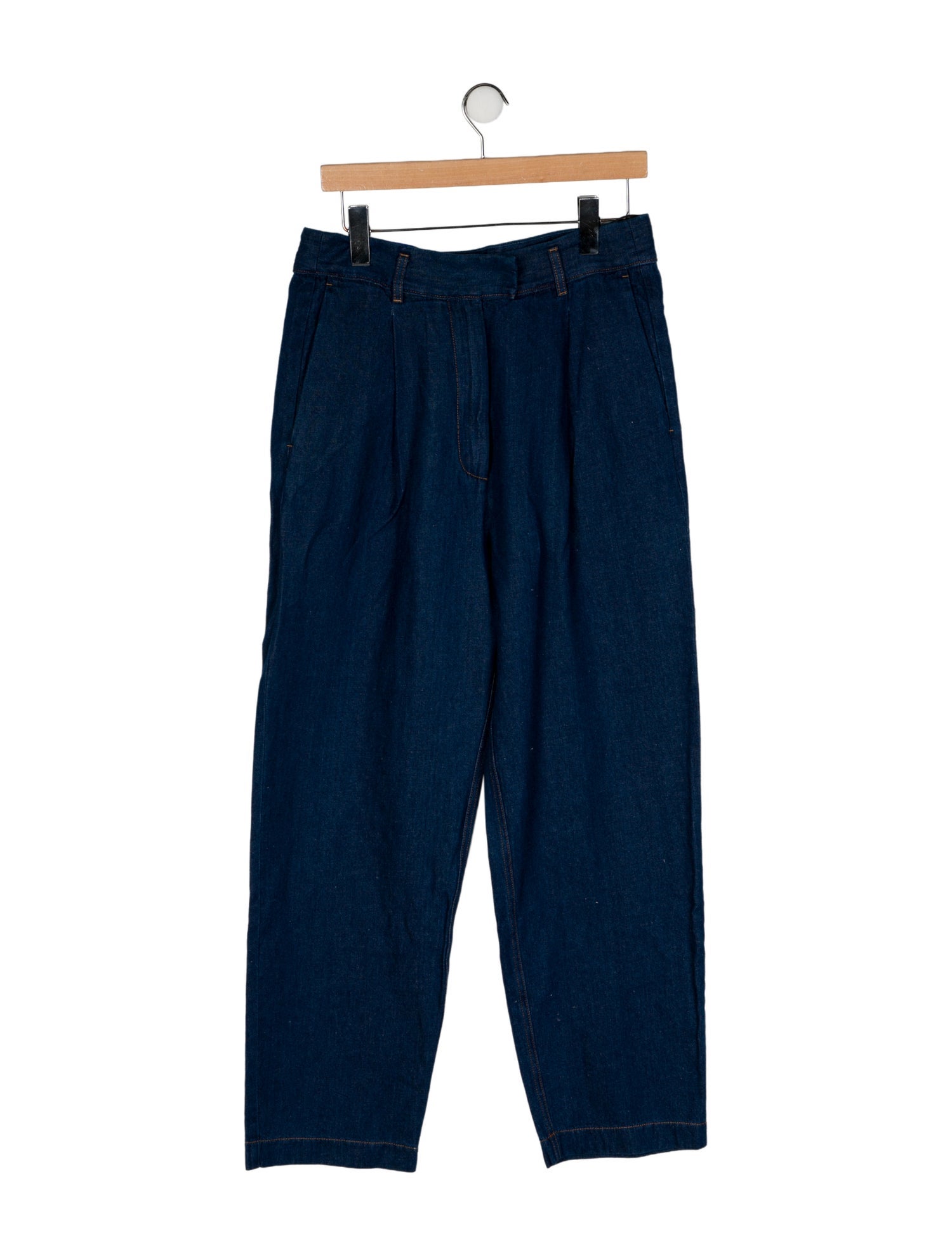 forte_forte High-Rise Straight Leg Jeans