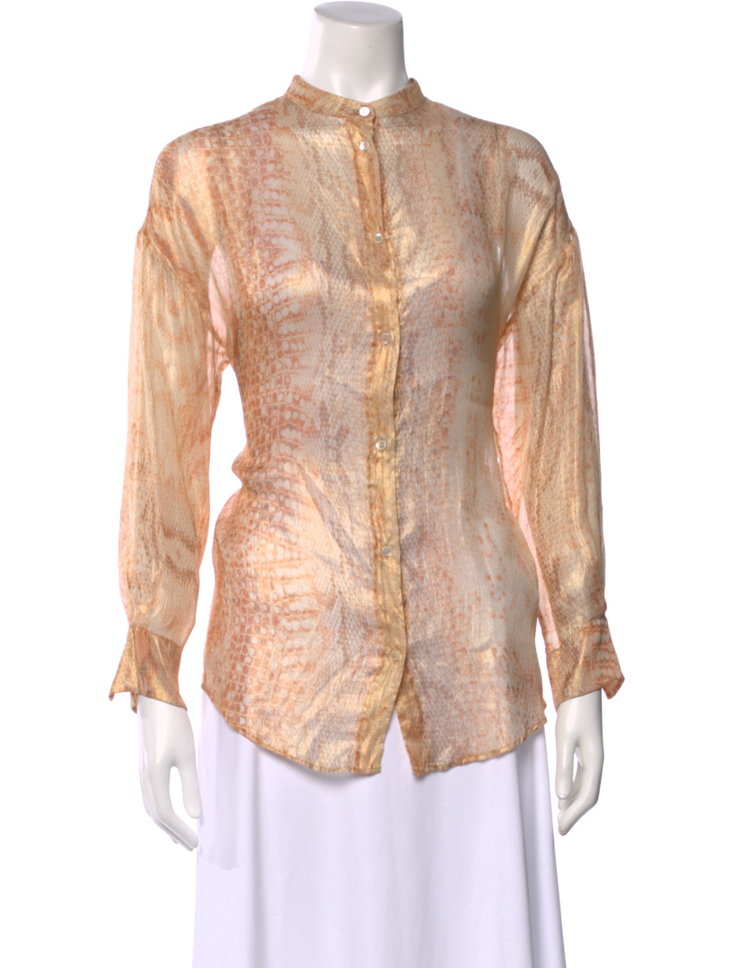 forte_forte Silk Animal Print Blouse