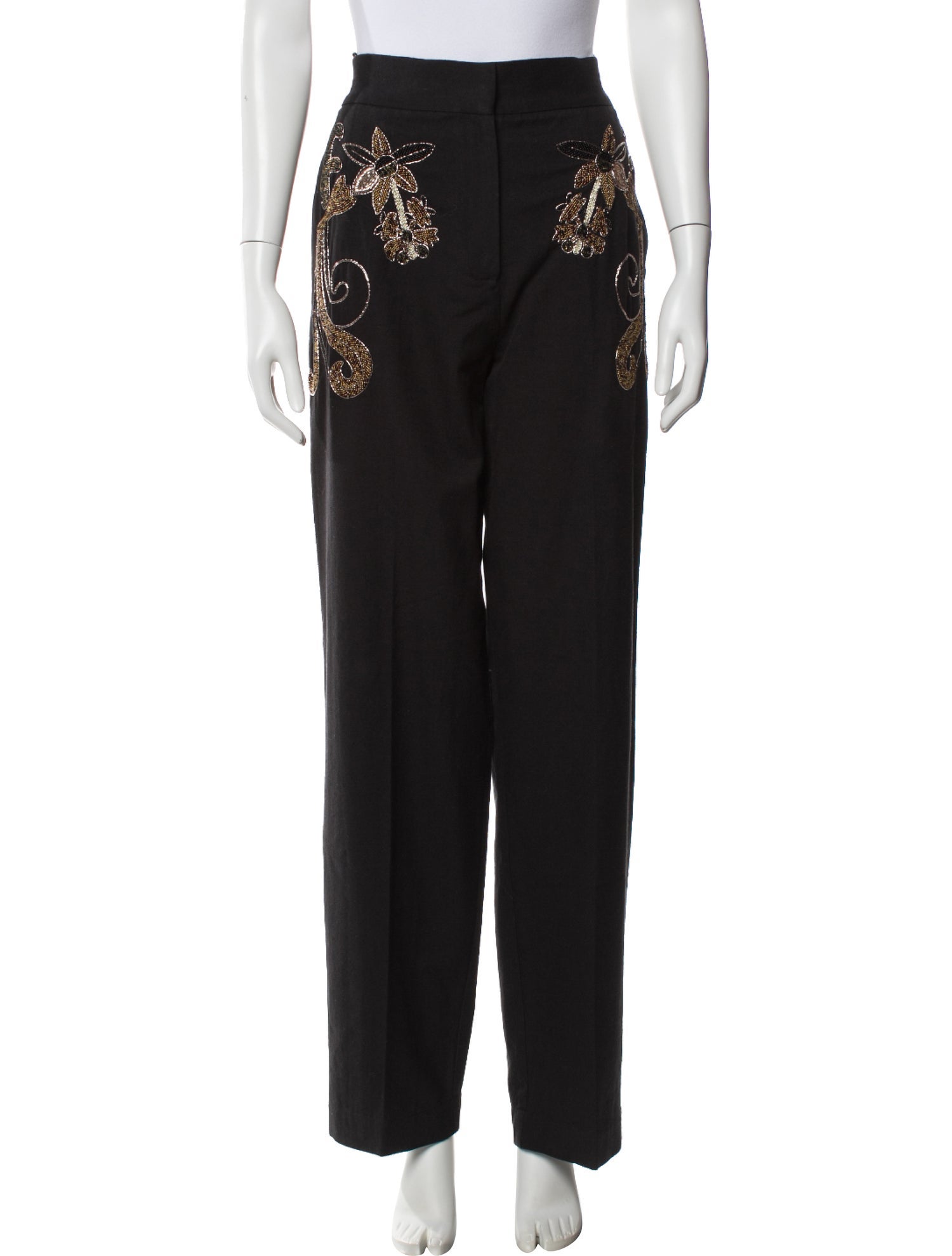 forte_forte Graphic Print Straight Leg Pants