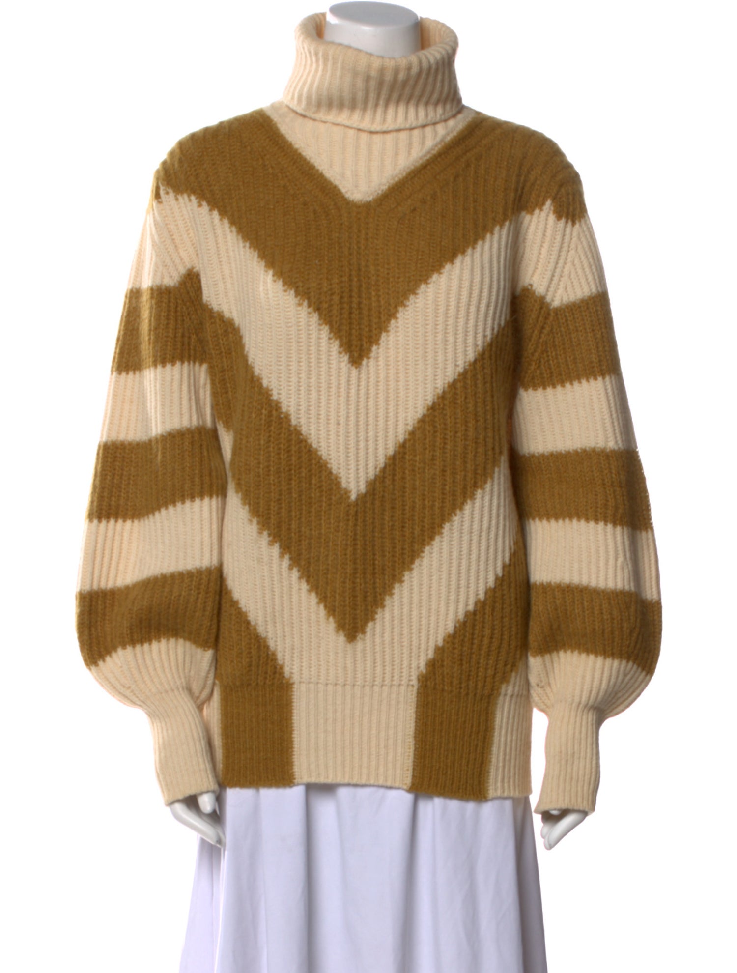 forte_forte Striped Turtleneck Sweater