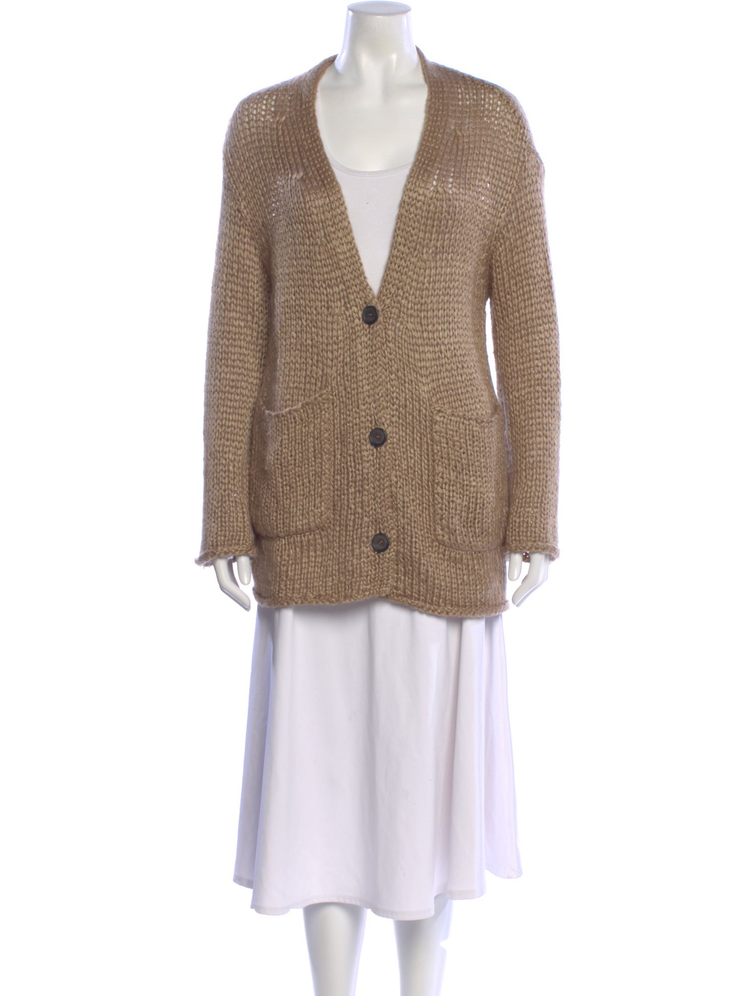 forte_forte Silk V-Neck Sweater