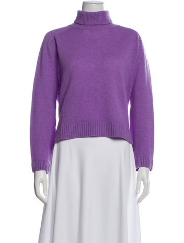 Pre-owned Forte Forte Virgin Wool Turtleneck Sweater In Purple