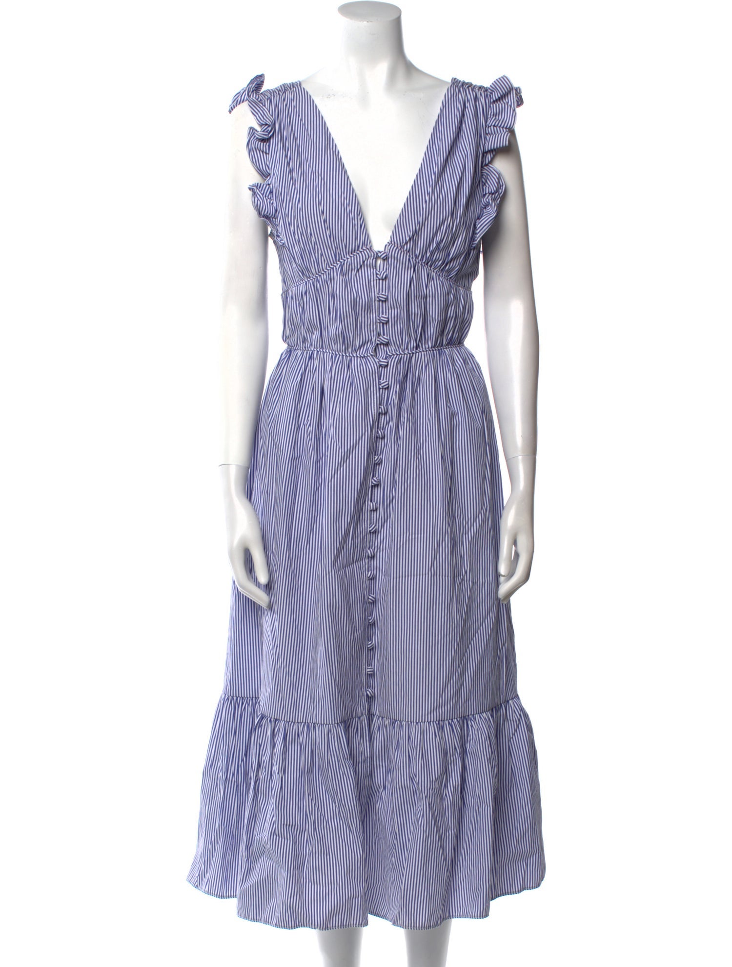 Françoise Striped Long Dress