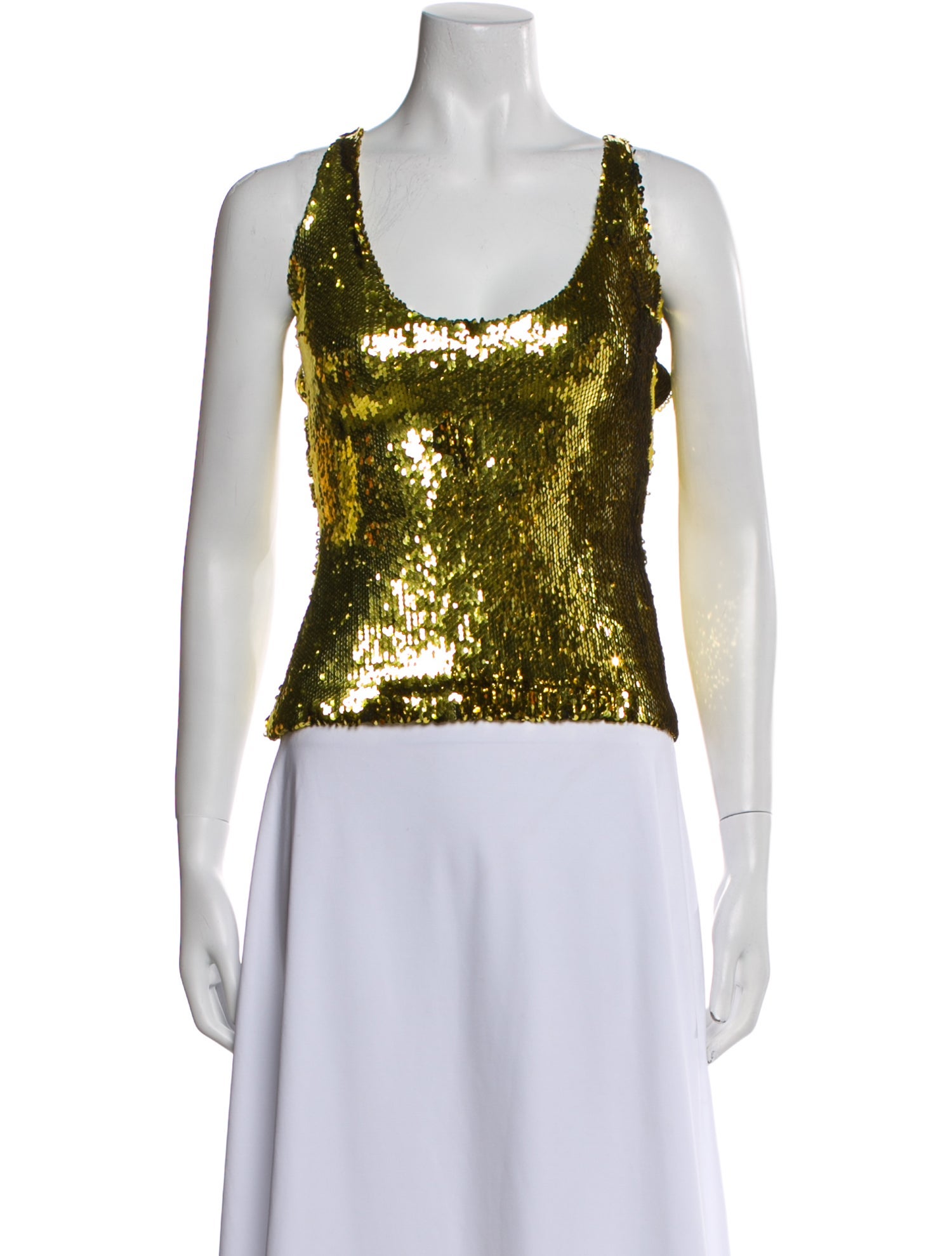 Françoise Sequin Scoop Neck Top