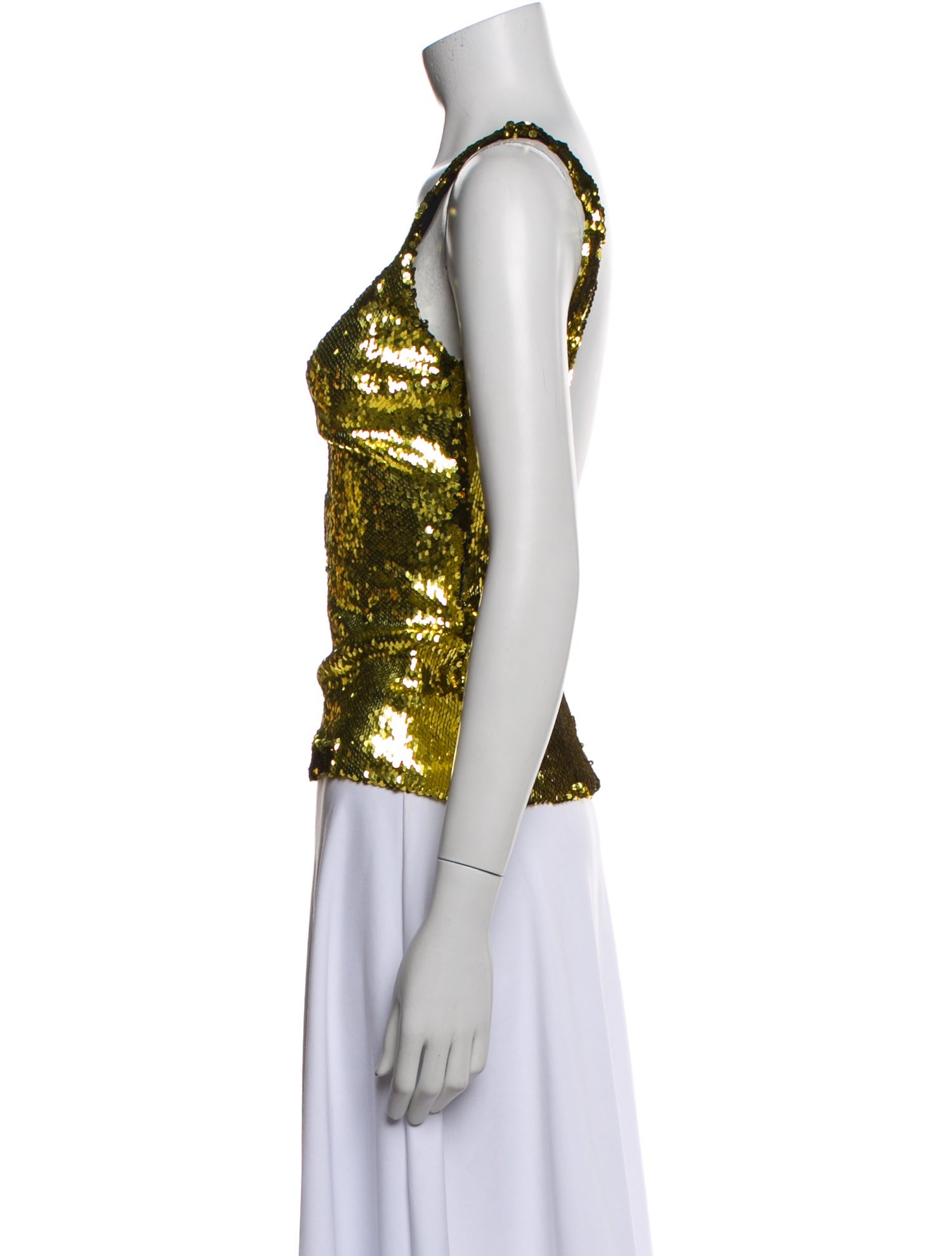 Françoise Sequin Scoop Neck Top