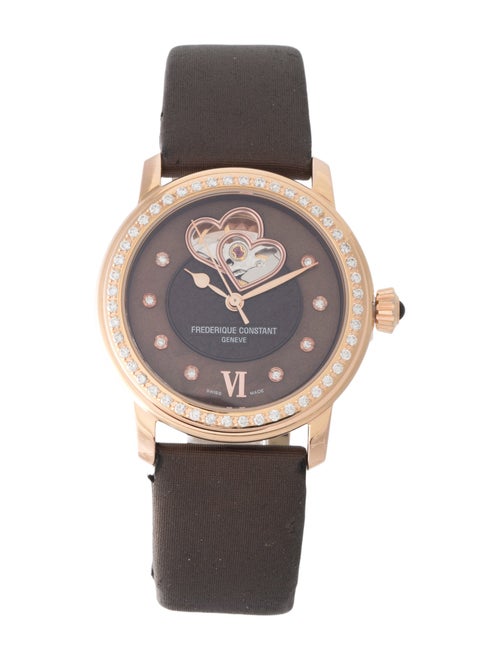 Frederique Constant Lady Double Heart Beat Gourmet Chocolate Watch