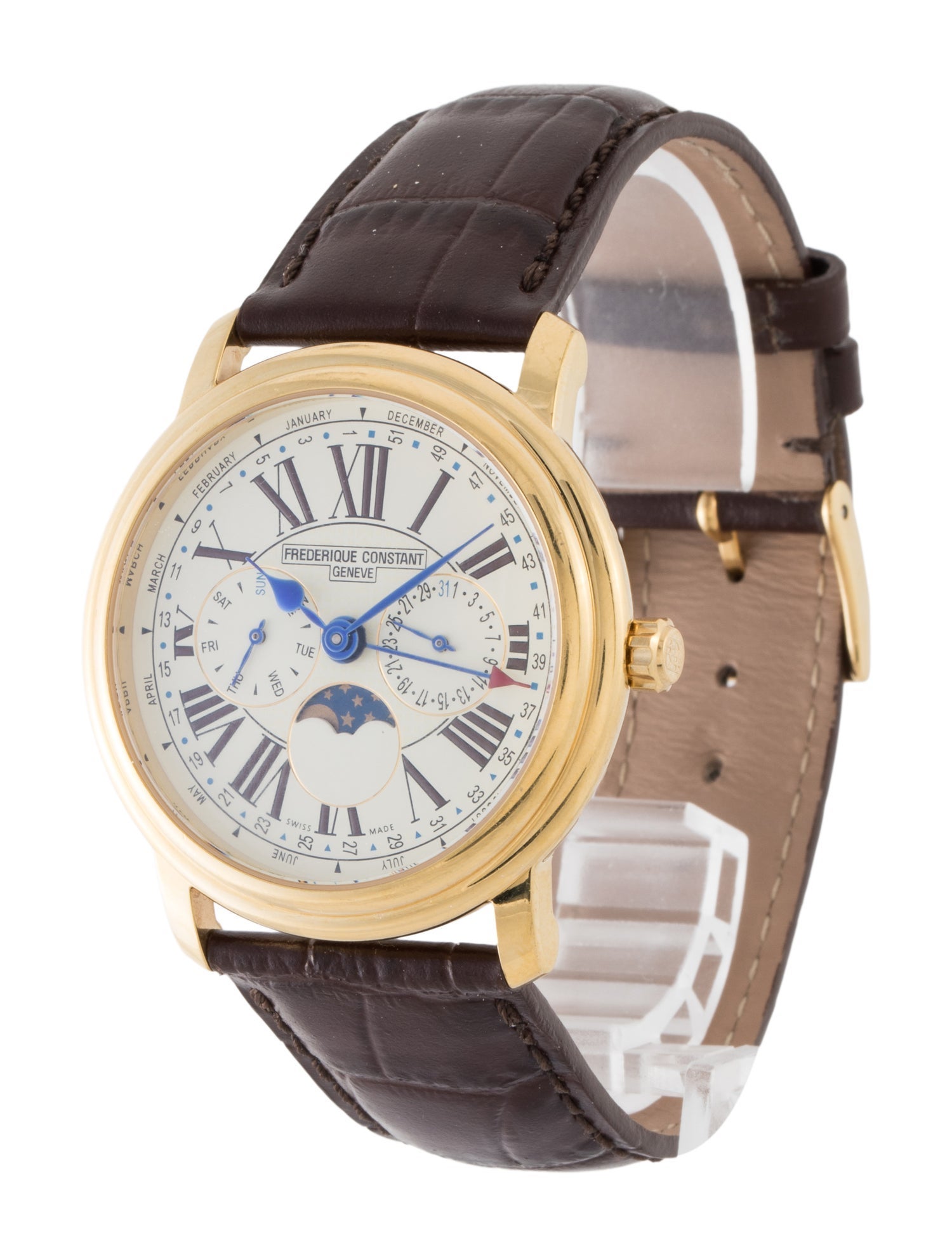 Frederique Constant Business Timer Moon Phase Watch