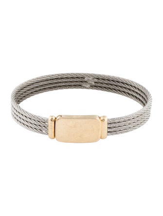Fred Two-Tone Force 10 Cable Bracelet
