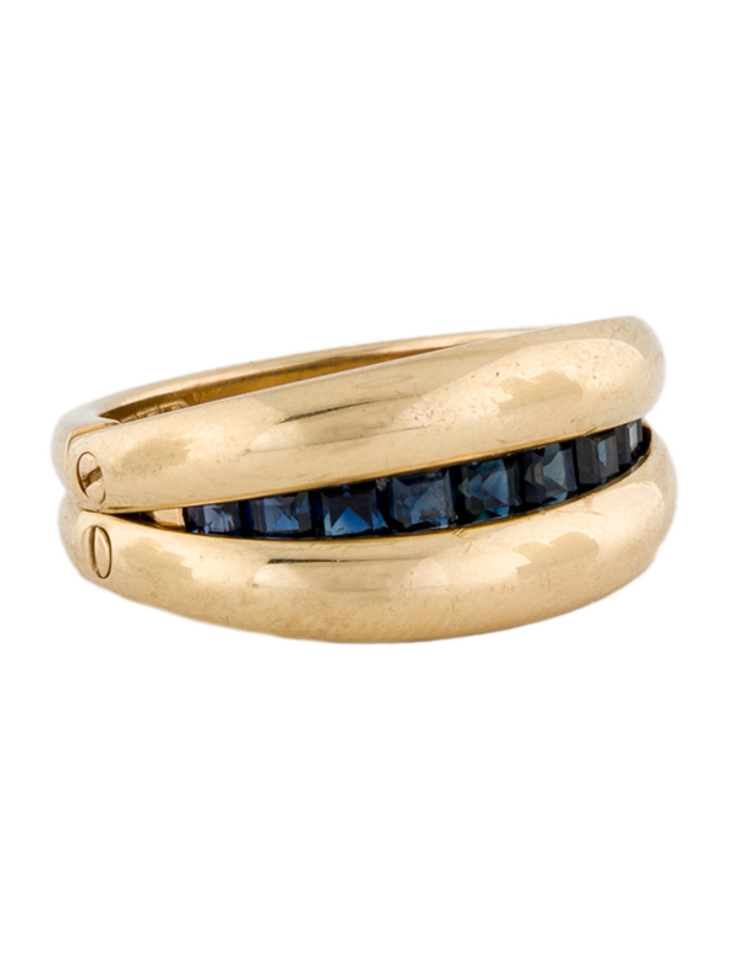 Fred 18K Sapphire Hinged Movement Ring