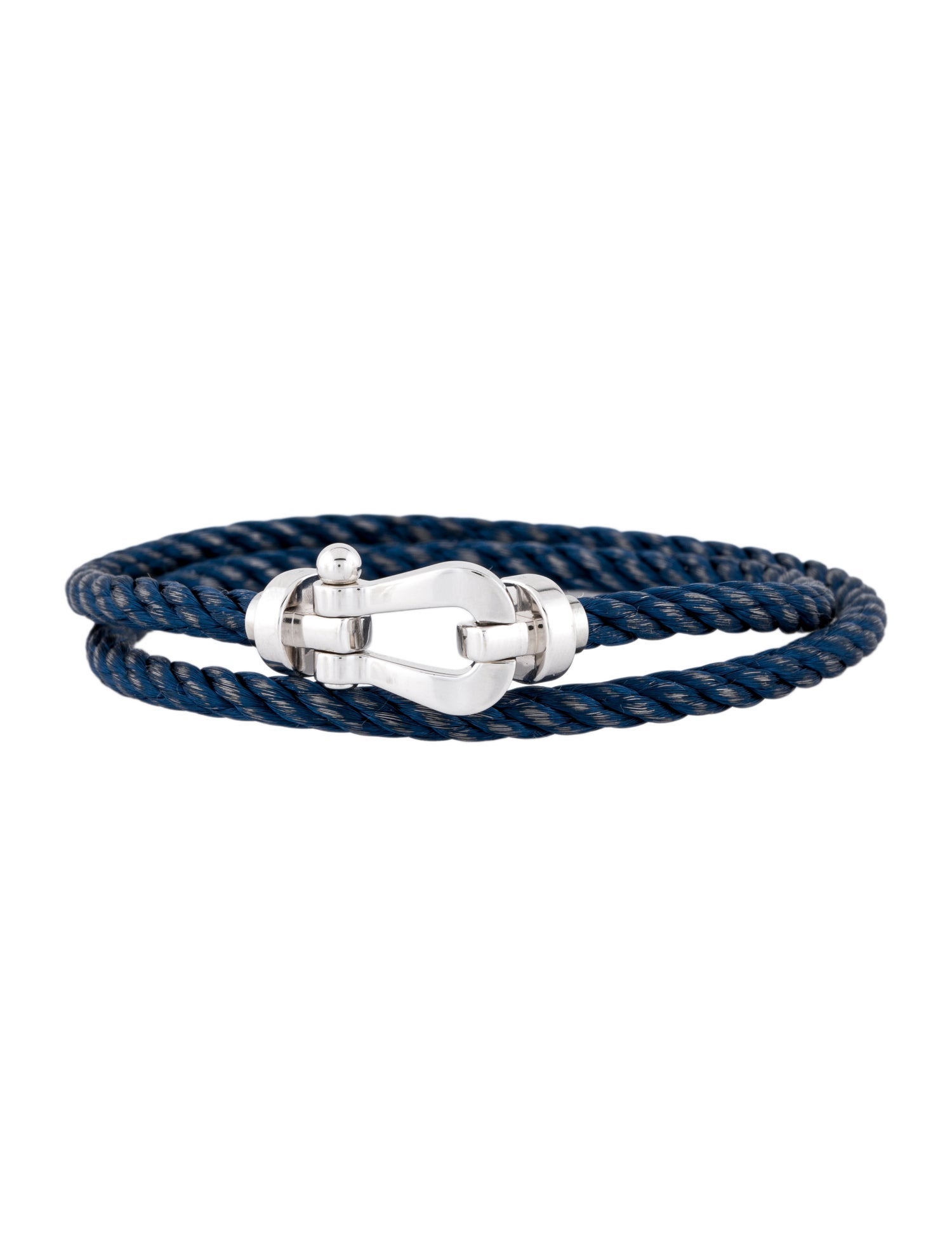 Fred 18K Blue Jean Force 10 Double Cord Bracelet