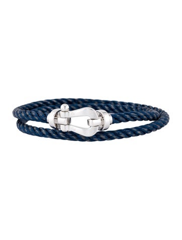 Fred Wrap 18K Blue Jean Force 10 Double Cord Bracelet