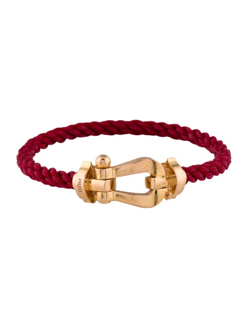 Fred 18K Force 10 Cord Bracelet w/ Two Cables