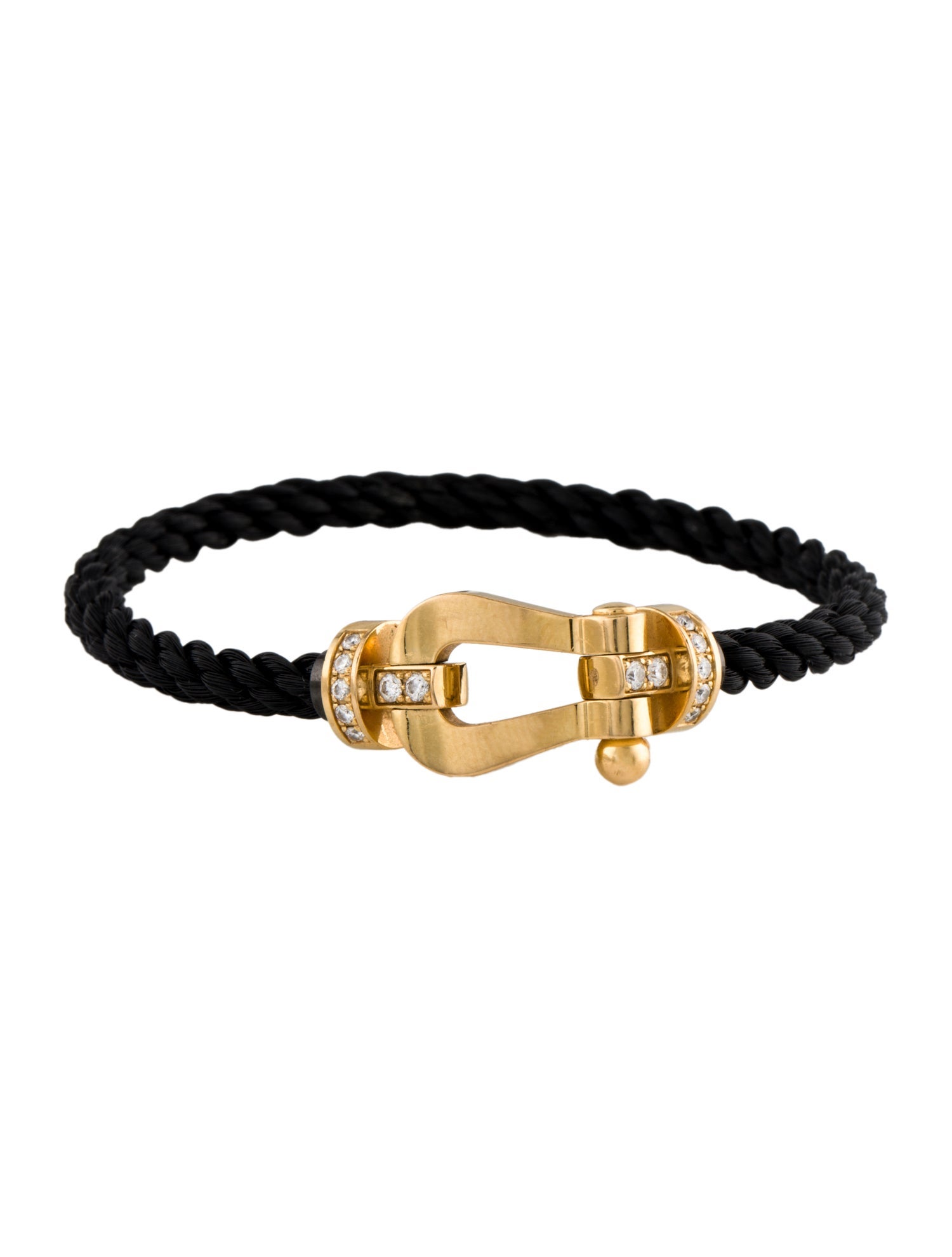 Fred 18K Diamond Force 10 Bracelet w/ Two Cables
