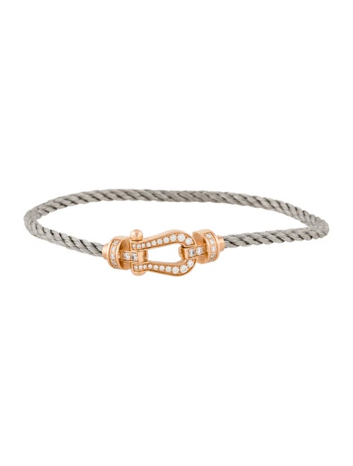 Fred 18K Diamond Buckle Bracelet