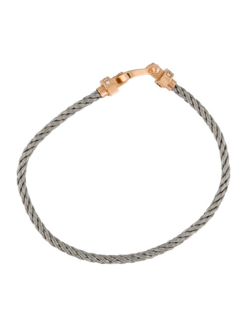 Fred 18K Diamond Buckle Bracelet