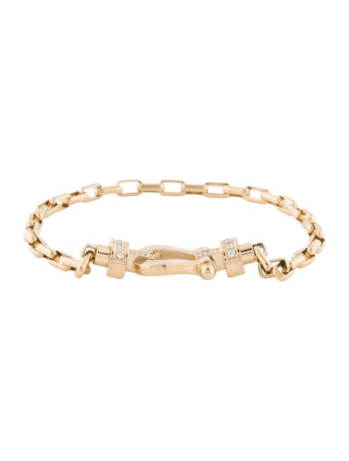 Fred 18K Diamond Force 10 Link Bracelet