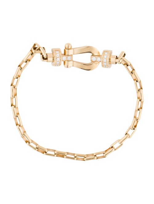 Fred 18K Diamond Force 10 Link Bracelet