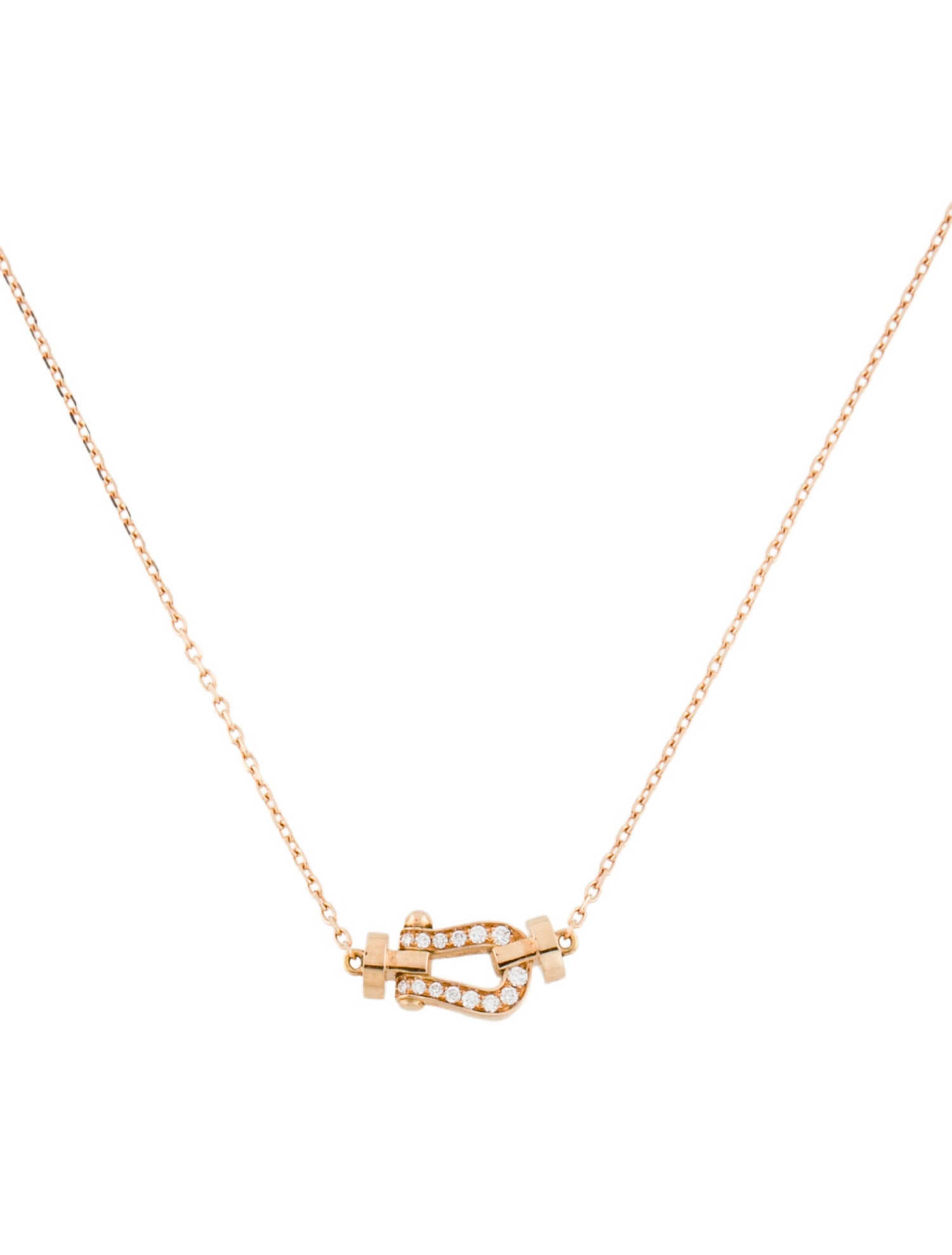 Fred 18K Diamond Force 10 Pendant Necklace