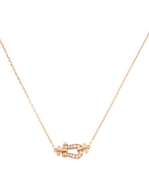 Fred 18K Diamond Force 10 Pendant Necklace