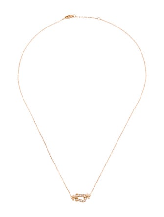 Fred 18K Diamond Force 10 Pendant Necklace