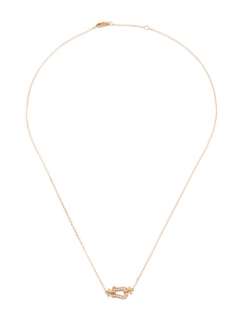 Fred 18K Diamond Force 10 Pendant Necklace