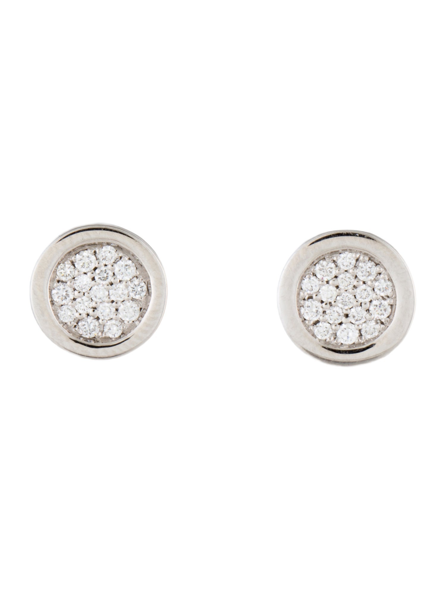 Fred 18K Diamond 'Miss Fred Moon' Stud Earrings