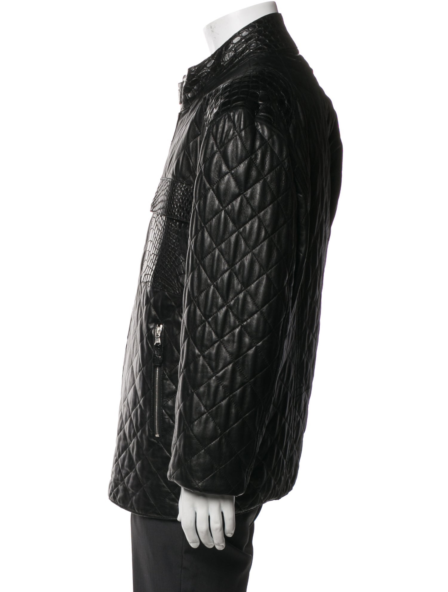 Giorgio Brato Leather Moto Jacket - Black Outerwear, Clothing