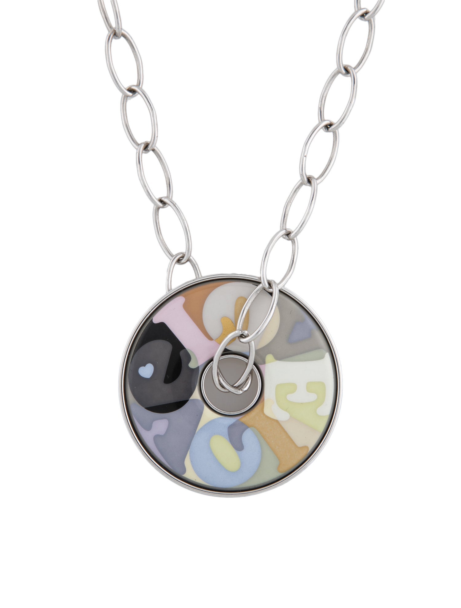 Frey Wille Enamel Love Pendant Necklace