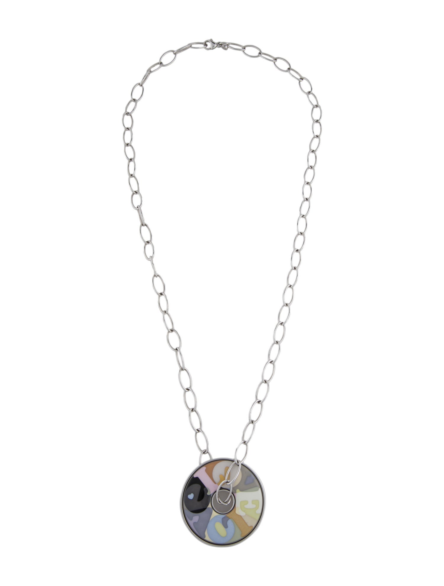Frey Wille Enamel Love Pendant Necklace