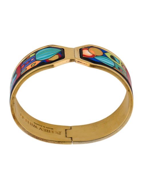 Frey Wille Enamel Hinged Bangle Bracelet