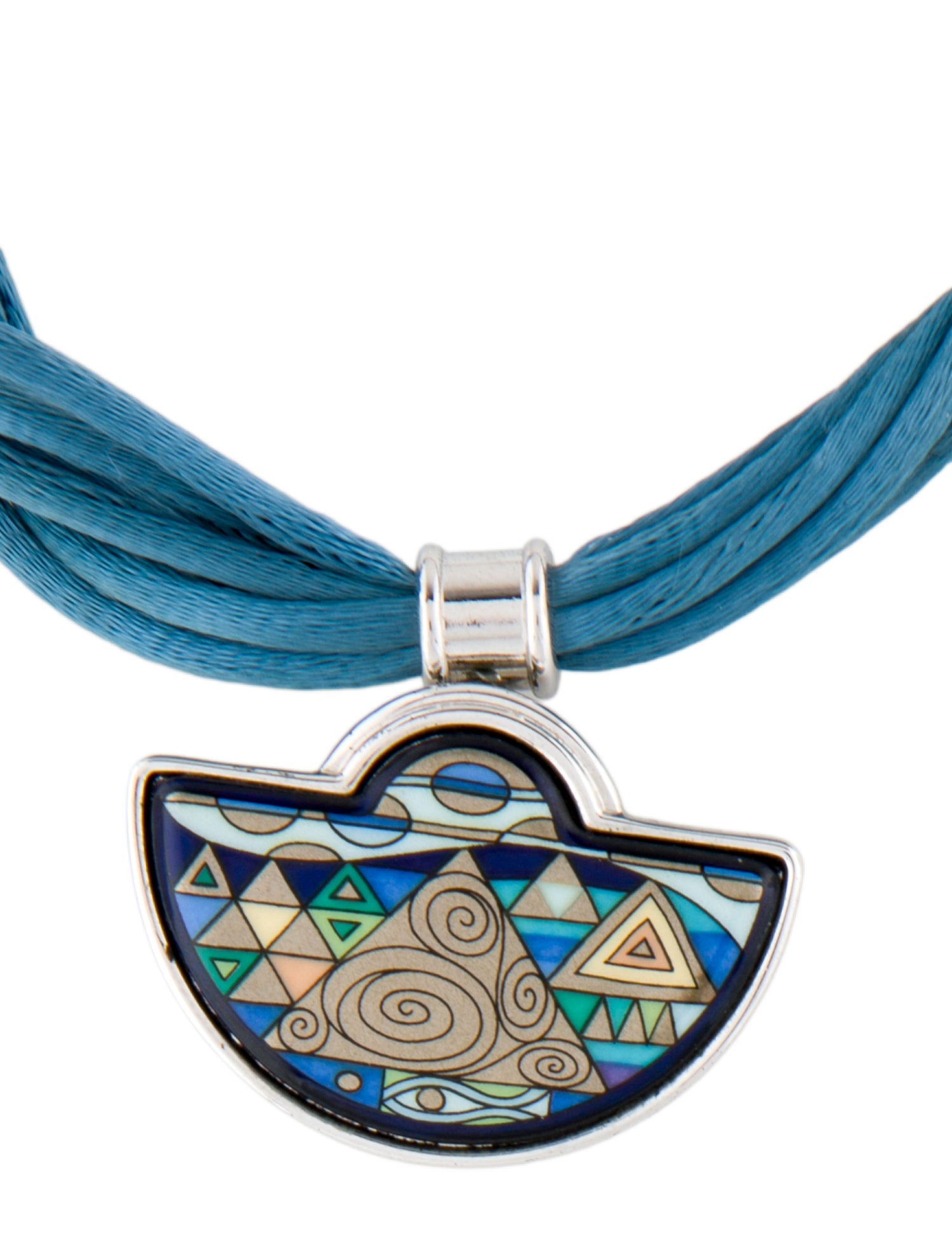 Frey Wille Enamel Pendant Necklace