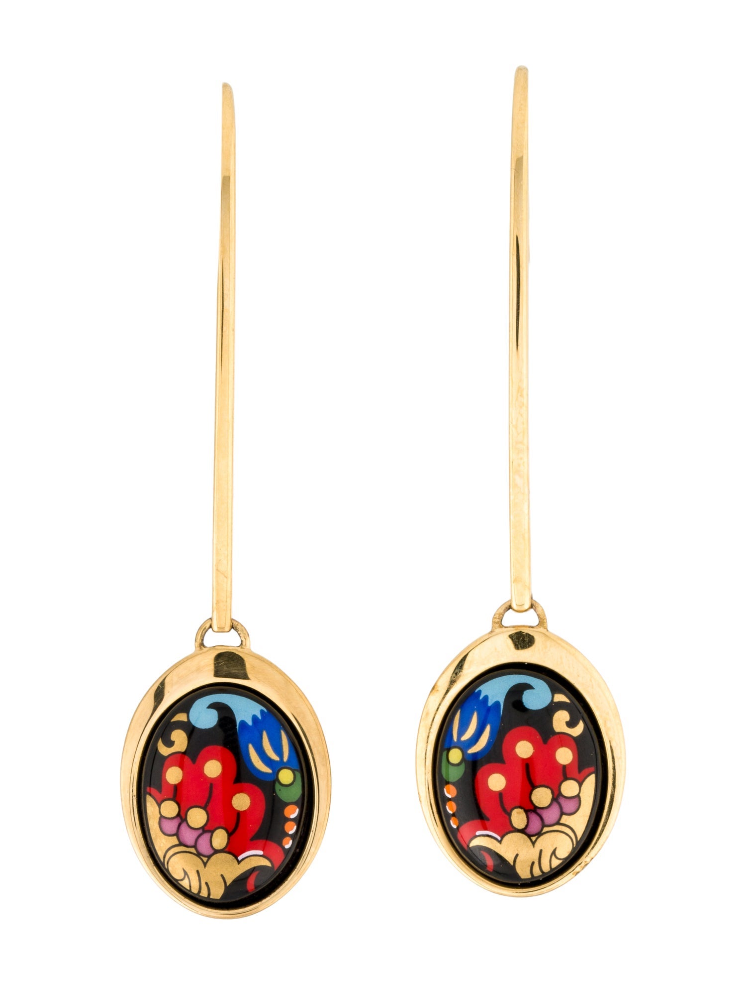 Frey Wille Enamel Waterdrop Earrings