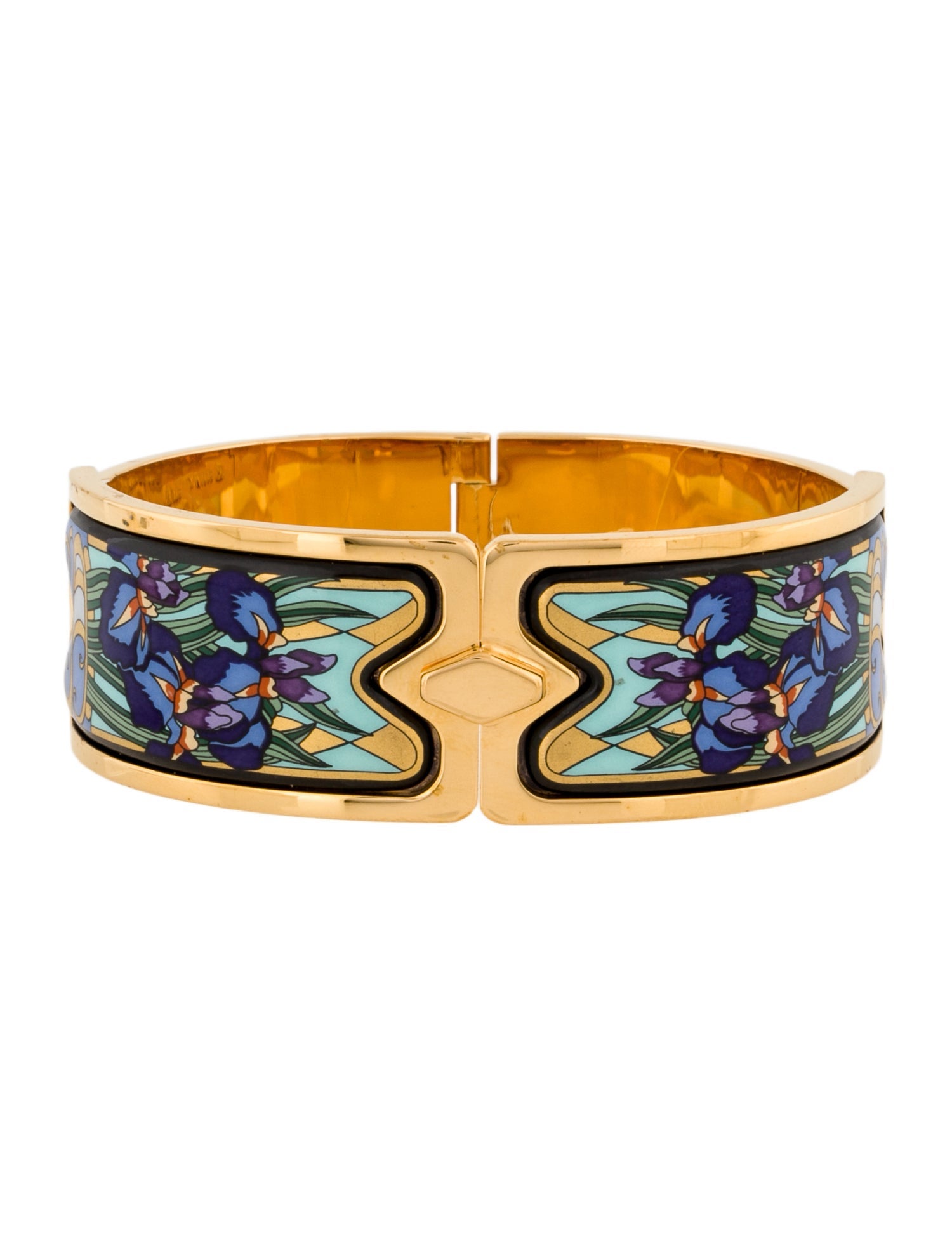 Frey Wille Enamel Hinged Bangle Bracelet