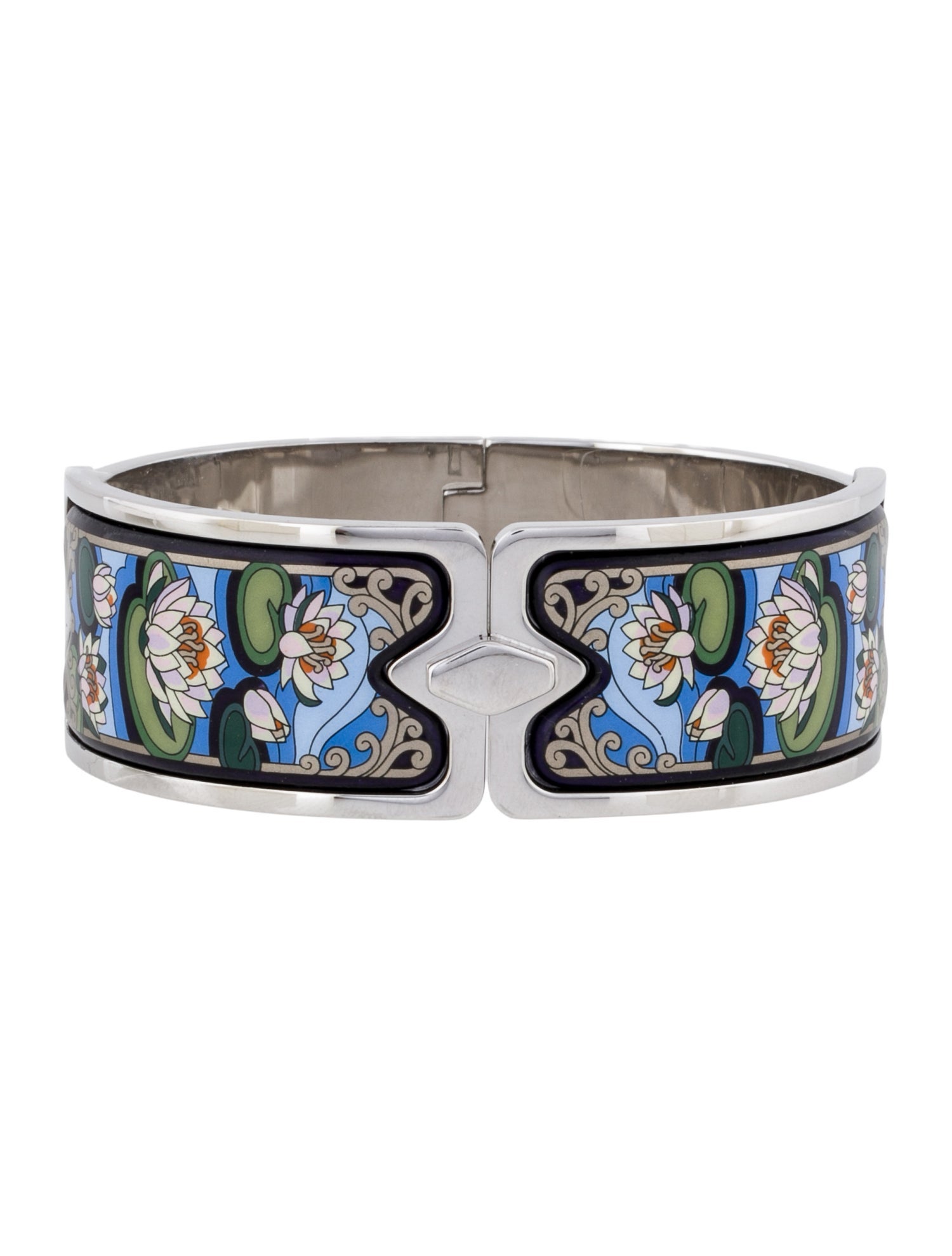Frey Wille Enamel Hinged Bangle Bracelet