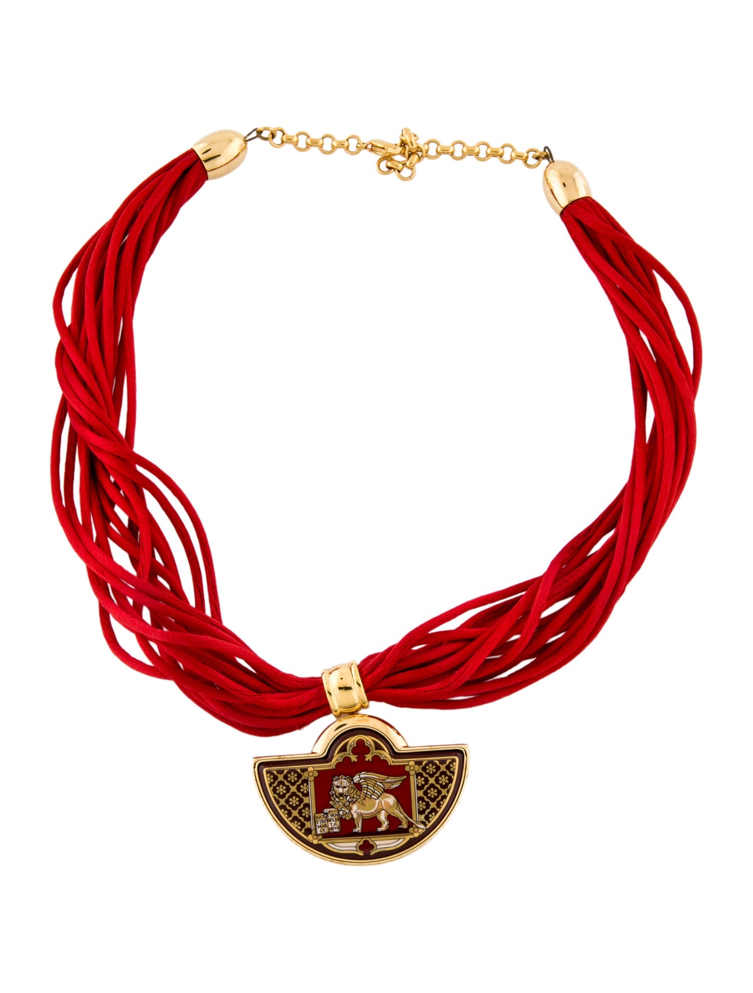 Frey Wille Enamel & Thread Choker Necklace